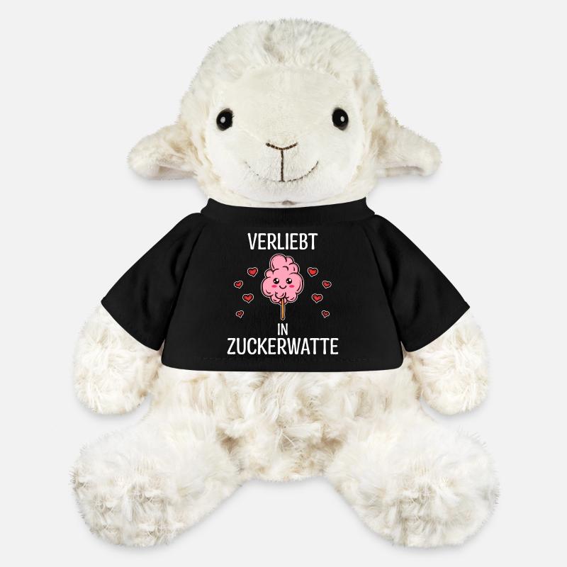 Naschkatzen Lecker Süßigkeiten Statement Herz - MiniFeet® Schaf Annika - Schwarz