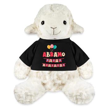 Abraham T-Shirt Happy Birthday T-Shirt - MiniFeet® Sheep Annika - black - Front
