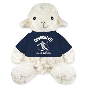 Courchevel, station de ski, domaine skiable - Mouton en peluche Annika MiniFeet® - bleu marine - Devant