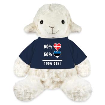 Estonie et Danemark 100% drapeau de génie - Mouton en peluche Annika MiniFeet® - bleu marine - Devant