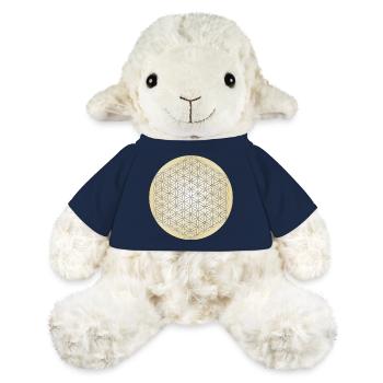 Flower of Life Silver - 5th Dimension - Mandala - MiniFeet® Sheep Annika - french navy - Front