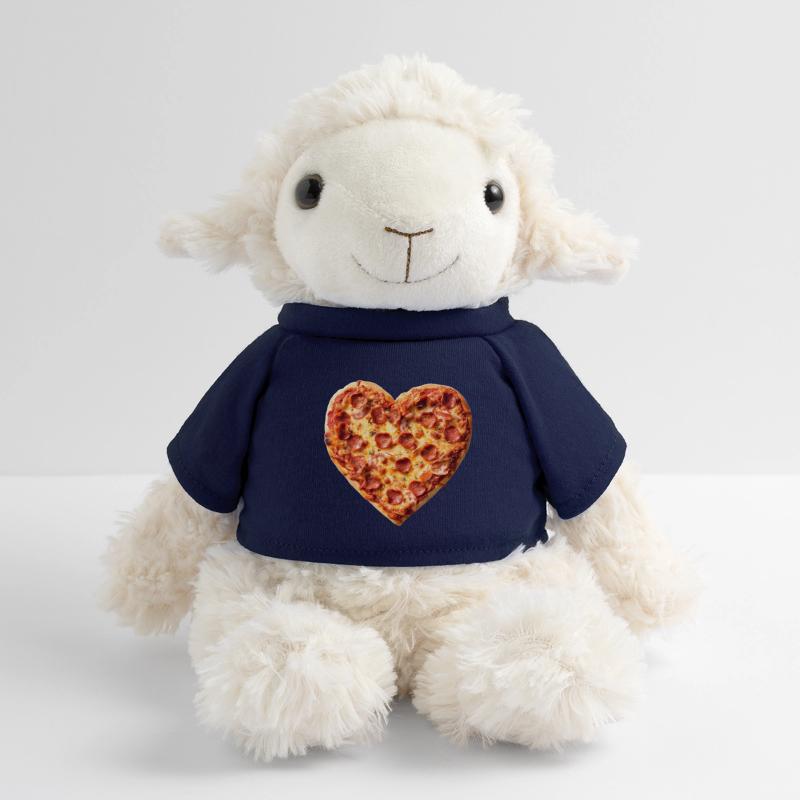 Heart Pepperoni Pizza Pattern MiniFeet® Sheep Annika