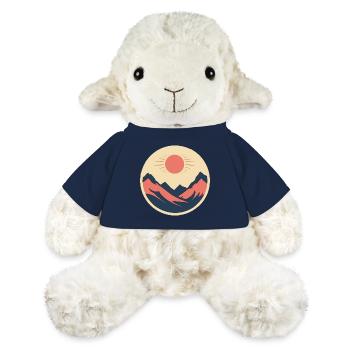 Montagnes au soleil - Mouton en peluche Annika MiniFeet® - bleu marine - Devant