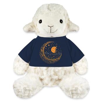 Mond mit Sternen - MiniFeet® Schaf Annika - French Navy - Vorne