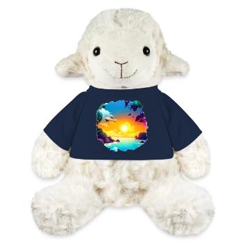Sommer Sonnenuntergang Strand Aquarell - MiniFeet® Schaf Annika - French Navy - Vorne