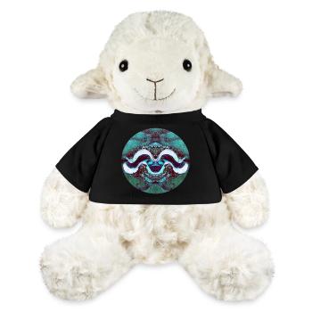 Nature Mandala Coquille Souriante - Mouton en peluche Annika MiniFeet® - noir - Devant