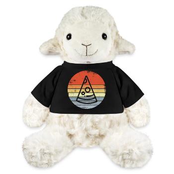 Vintage Pizza Drawing - MiniFeet® Sheep Annika - black - Front
