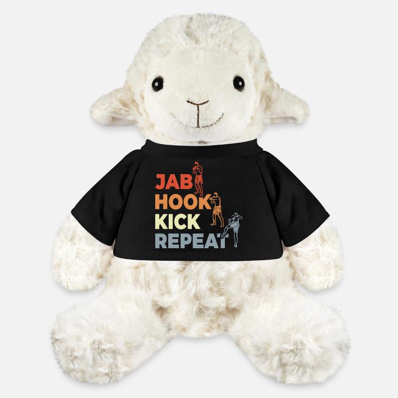 Jab Hook Kick Repeat - MiniFeet® Sheep Annika - black