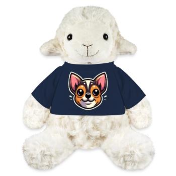 Chihuahua Hund Cartoon Kopf - MiniFeet® Schaf Annika - French Navy - Vorne