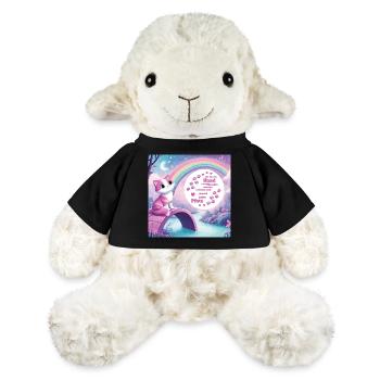 Chat avec arc-en-ciel - Mouton en peluche Annika MiniFeet® - noir - Devant