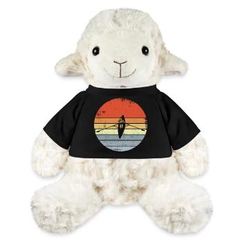 Dessin de bateau à rames Vintage - Mouton en peluche Annika MiniFeet® - noir - Devant