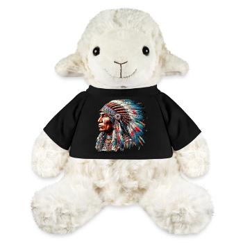 Amérindien Peau rouge d’Amérique - Mouton en peluche Annika MiniFeet® - noir - Devant
