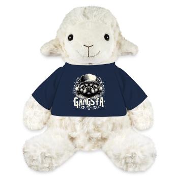 Pekingese Gangsta Gangster Löwenhund Hund Geschenk - MiniFeet® Schaf Annika - French Navy - Vorne
