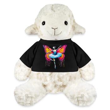 Ballerina mit Schmetterlingsflügeln, Schmetterlingen, Tutu - MiniFeet® Schaf Annika - Schwarz - Vorne