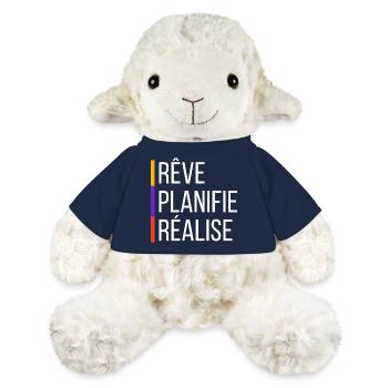 Citation de Motivation - Mouton en peluche Annika MiniFeet® - bleu marine - Devant