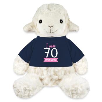 70 Jahre Oma Spruch - MiniFeet® Schaf Annika - French Navy - Vorne