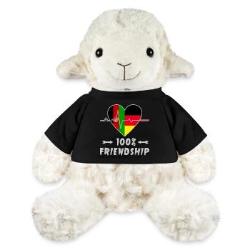 Afghanistan und Deutschland 100% Freundschaft - MiniFeet® Schaf Annika - Schwarz - Vorne