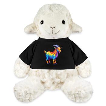 Goat Colorful Kawaii Cartoon Character Clipart - MiniFeet® Sheep Annika - black - Front