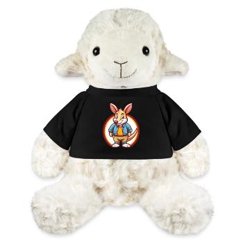 Aardvark Funny Kawaii Cartoon Clipart Animal Pet - MiniFeet® Sheep Annika - black - Front