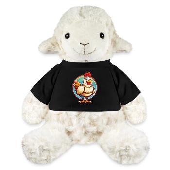 Hen Cute Funny Kawaii Cartoon Clipart Animal Pet - MiniFeet® Sheep Annika - black - Front
