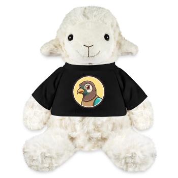 Taube Kawaii Cartoon Figur Tier Haustier Gesicht - MiniFeet® Schaf Annika - Schwarz - Vorne