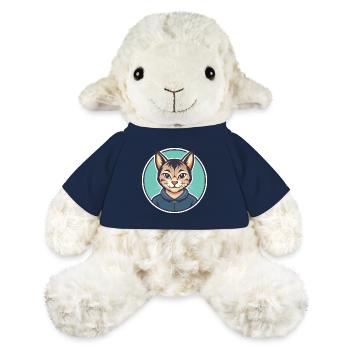 Asiatische Katzenrasse Karikatur Kawaii Tier Haustier - MiniFeet® Schaf Annika - French Navy - Vorne