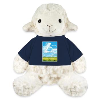 Lincolnshire Wolds Aonb Travel Poster Souvenir WPA - MiniFeet® Sheep Annika - french navy - Front