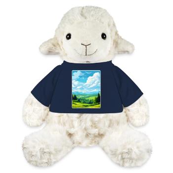 Oberpfalz Deutschland Reiseposter Souvenir - MiniFeet® Schaf Annika - French Navy - Vorne