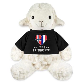 La Norvège et la France, une amitié à 100 % - Mouton en peluche Annika MiniFeet® - noir - Devant