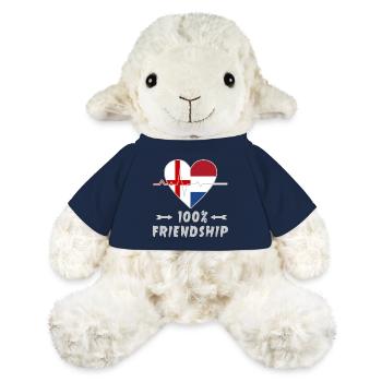 L'Angleterre et les Pays-Bas : amitié à 100 % - Mouton en peluche Annika MiniFeet® - bleu marine - Devant