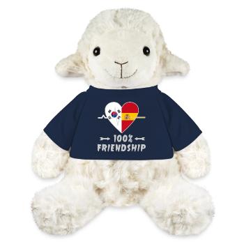 100 % amitié entre la Corée du Sud et l'Espagne - Mouton en peluche Annika MiniFeet® - bleu marine - Devant