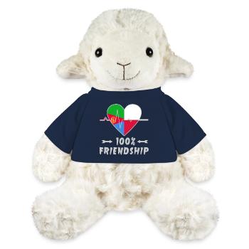 100 % amitié entre l'Érythrée et la Pologne - Mouton en peluche Annika MiniFeet® - bleu marine - Devant
