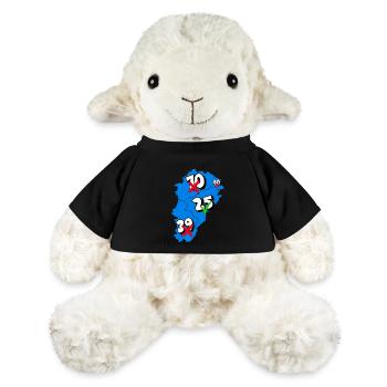 Région franche comté - Mouton en peluche Annika MiniFeet® - noir - Devant
