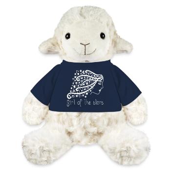Fille des étoiles manga - Mouton en peluche Annika MiniFeet® - bleu marine - Devant