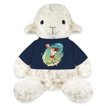 Joueur de volley-ball Style comique - Mouton en peluche Annika MiniFeet® - bleu marine - Devant