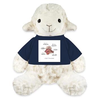 Lionfish / Rotfeuerfisch Illustration - MiniFeet® Schaf Annika - French Navy - Vorne