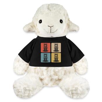 Machines de jeux rétro des années 80 - Mouton en peluche Annika MiniFeet® - noir - Devant