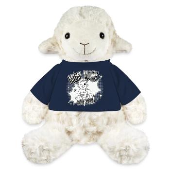 Mode Maman Activé – Mode veille désactivé - Mouton en peluche Annika MiniFeet® - bleu marine - Devant