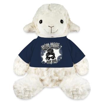 Mode Maman Activé – Mode veille désactivé - Mouton en peluche Annika MiniFeet® - bleu marine - Devant
