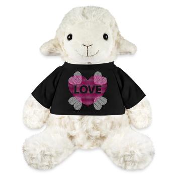 Herz mit Love. - MiniFeet® Schaf Annika - Schwarz - Vorne