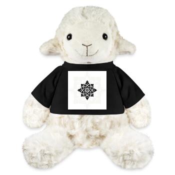 Intricate Black and White Mandala Pattern - MiniFeet® Sheep Annika - black - Front