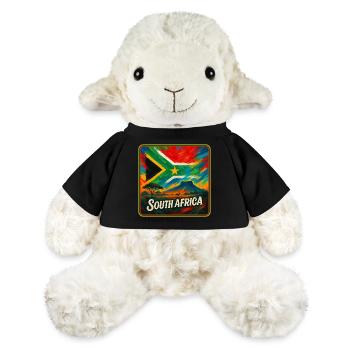 Conception du drapeau de l’Afrique du Sud - Mouton en peluche Annika MiniFeet® - noir - Devant