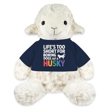Chemise Husky drôle pour chien - Mouton en peluche Annika MiniFeet® - bleu marine - Devant