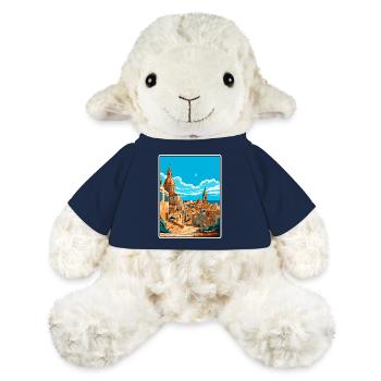 Valletta Malta Vintage-Reiseplakat Cityscape WPA - MiniFeet® Schaf Annika - French Navy - Vorne