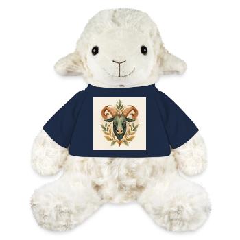 Tête de Taureau - Mouton en peluche Annika MiniFeet® - bleu marine - Devant