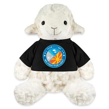 Lichtkrieger Abzeichen Sommer Sonne blauer Himmel - MiniFeet® Schaf Annika - Schwarz - Vorne