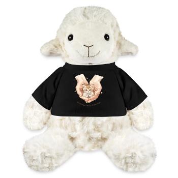 Protecteur du design du bébé chat sans voix - Mouton en peluche Annika MiniFeet® - noir - Devant