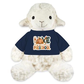 Love Preschool Thanksgiving Fall Leaves Teacher - MiniFeet® Sheep Annika - french navy - Front