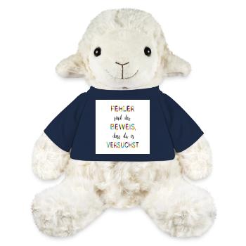 Fehler sind der Beweis – Motivationsspruch - MiniFeet® Schaf Annika - French Navy - Vorne