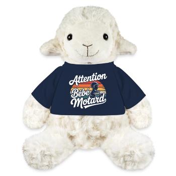 Attention Bébé Motard - Mouton en peluche Annika MiniFeet® - bleu marine - Devant